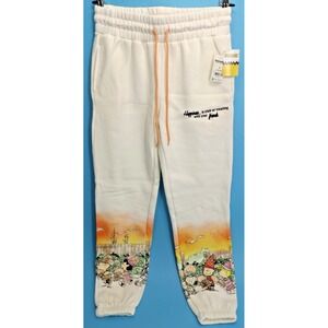 Peanuts Women's Sunset Scene Graphic Jogger Sweat Pants - Size XS